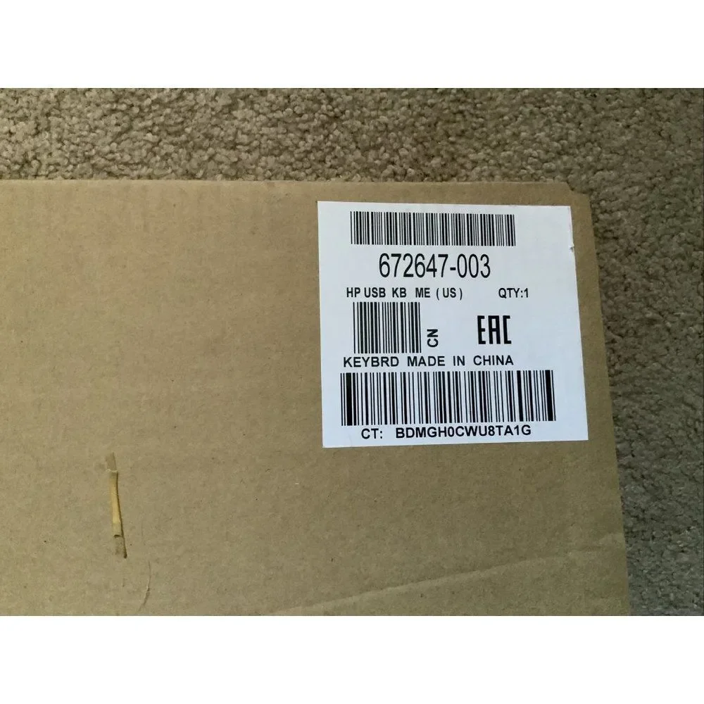 HP 672647-003 USB‎ Black Keyboard